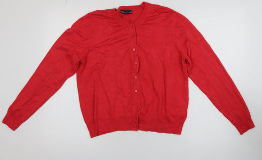 Marks and Spencer Women’s Red Long Sleeve Cardigan Size 16