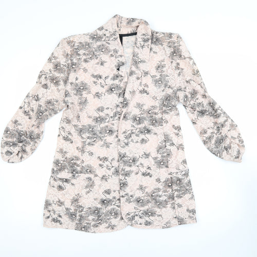 Next Women’s Beige Floral Lace Cardigan Size 16 Lightweight