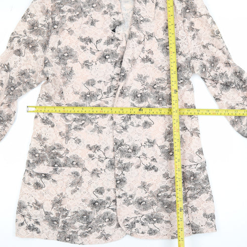 Next Women’s Beige Floral Lace Cardigan Size 16 Lightweight