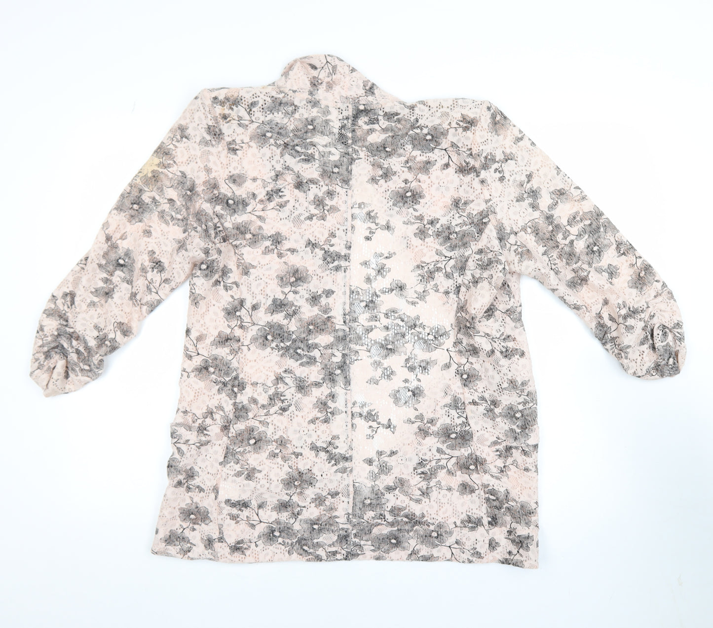 Next Women’s Beige Floral Lace Cardigan Size 16 Lightweight