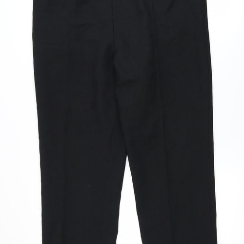 Marks and Spencer Women Black Size 16 Long Tailored Trousers