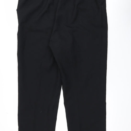 Marks and Spencer Women Black Size 16 Long Tailored Trousers