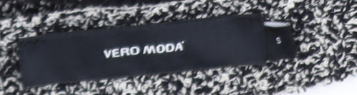 Vero Moda Women's Black White Check Knit Jumper Size S