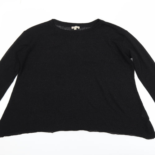 River Island Women’s Black Size 10 Crew Neck Long Sleeve Jumper
