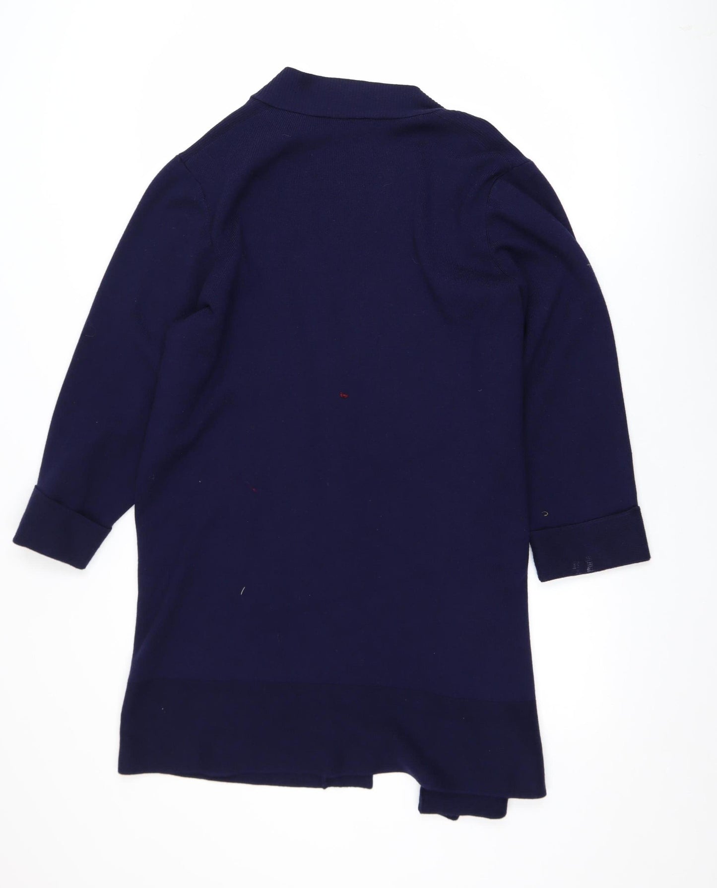 Jasper Conran Women’s Blue Knit Cardigan Size 16 Lightweight Open Front