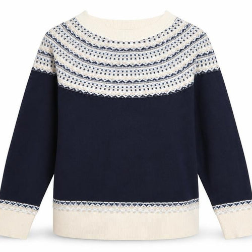 Next Womens Blue Fair Isle Knit Jumper L Long Sleeve Acrylic