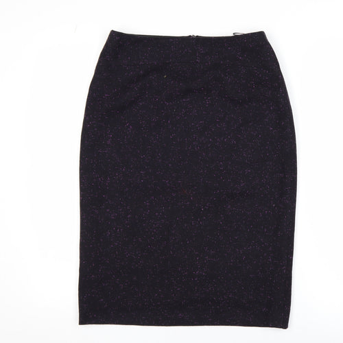 Jaeger Women Black Wool Cashmere Pencil Skirt Size 10 Lined