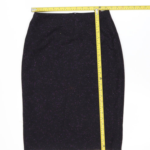 Jaeger Women Black Wool Cashmere Pencil Skirt Size 10 Lined