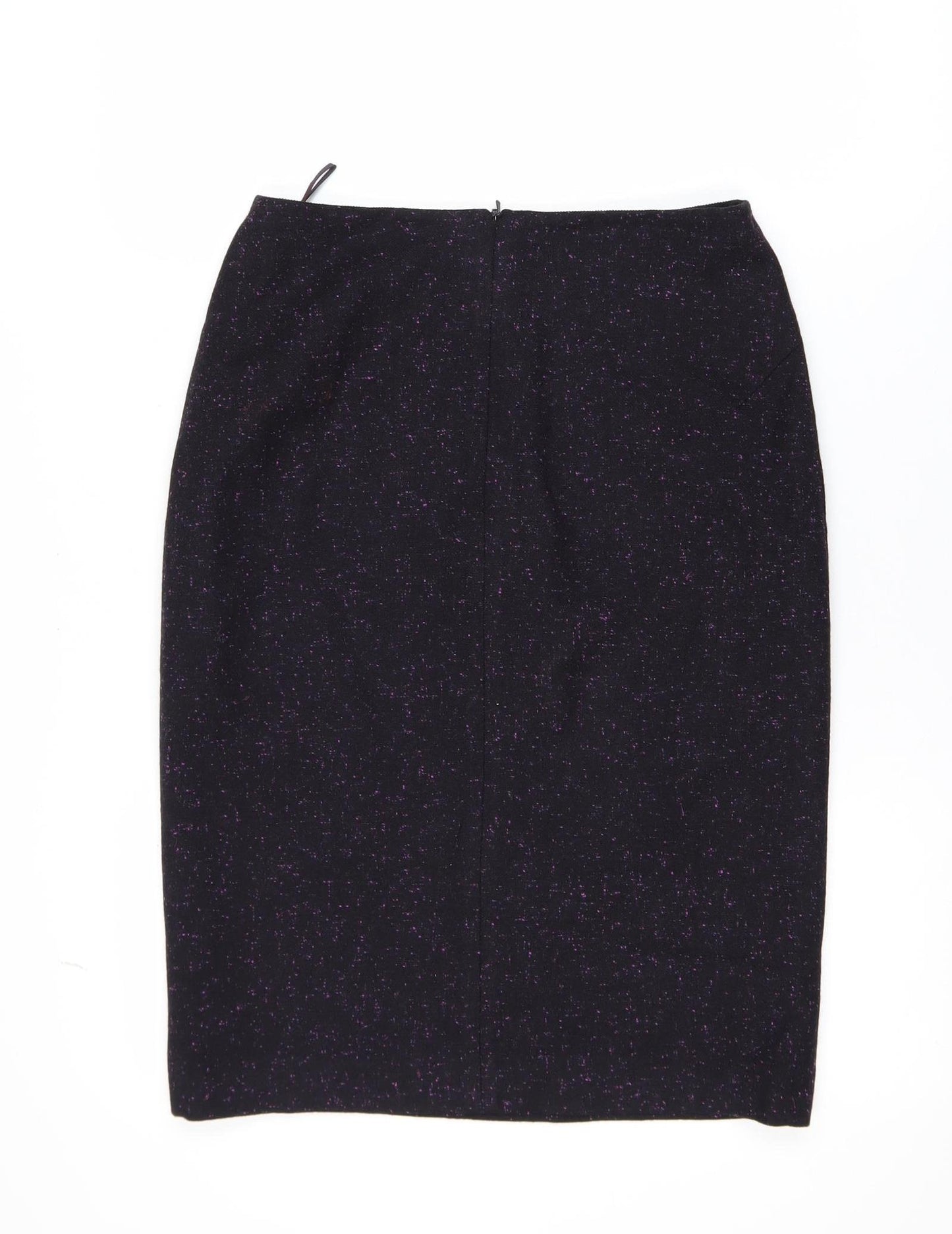 Jaeger Women Black Wool Cashmere Pencil Skirt Size 10 Lined