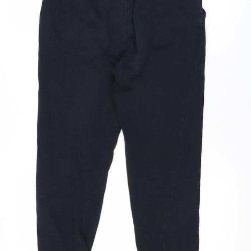 Puma Men Black Jogger Trousers S Elastic Waist Logo Sweatpants