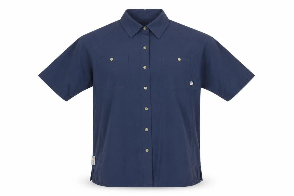 TOG24 Men's Blue Short Sleeve Button-Up Casual Shirt Size L