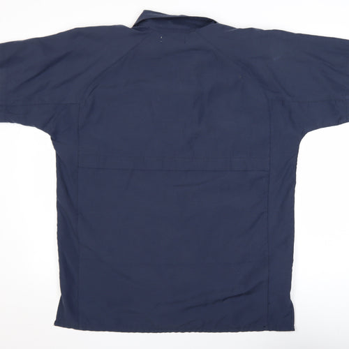 TOG24 Men's Blue Short Sleeve Button-Up Casual Shirt Size L