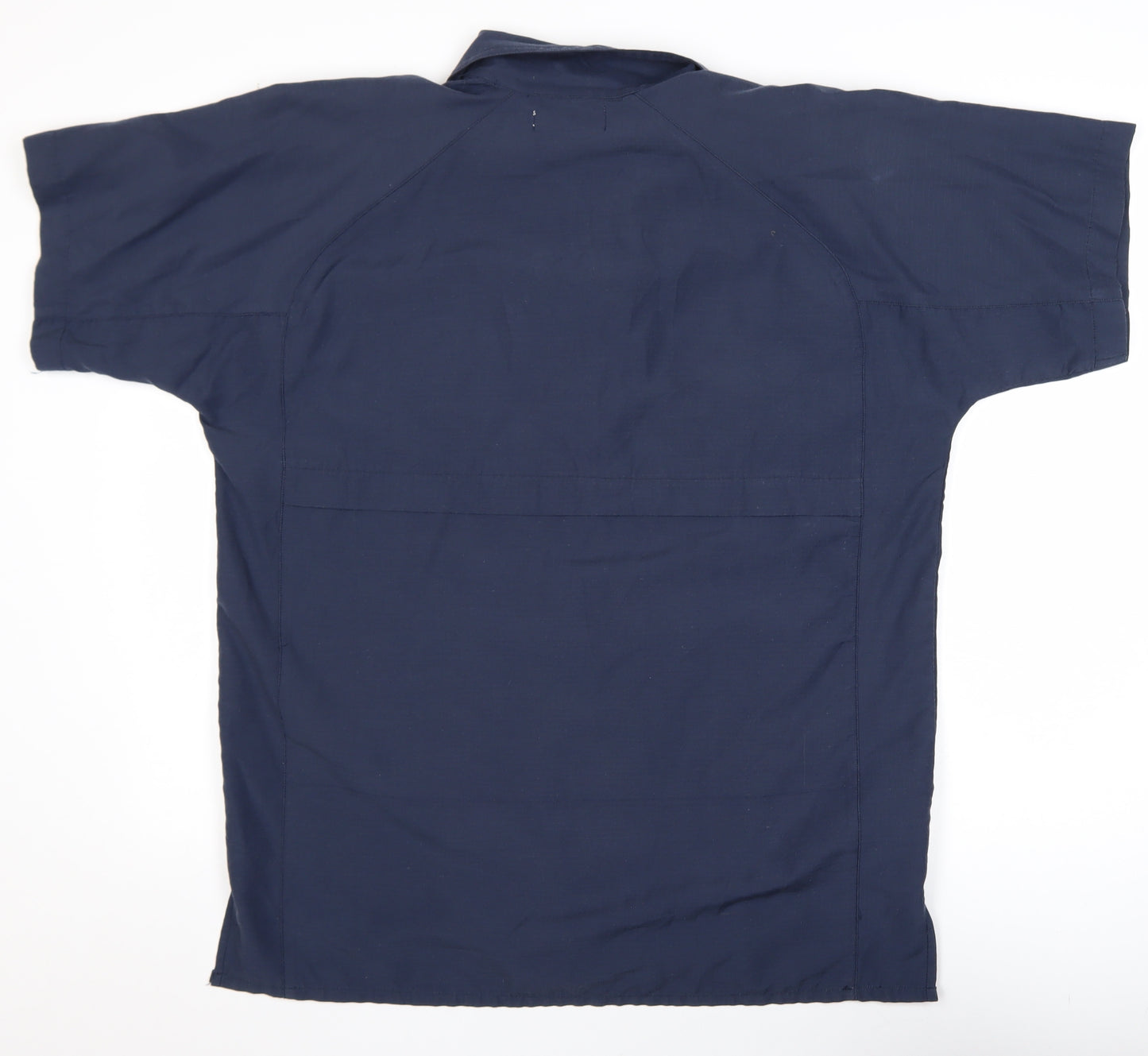 TOG24 Men's Blue Short Sleeve Button-Up Casual Shirt Size L