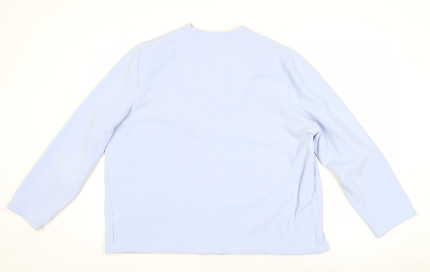 Marks and Spencer Women Blue Fleece Zip Jacket Size 16-18