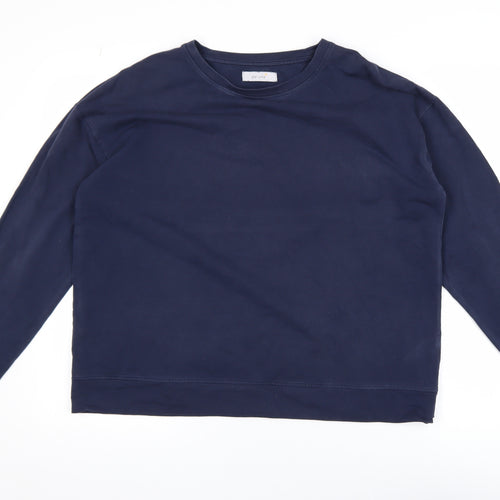Marks and Spencer Men’s Blue Regular Fit Cotton Sweatshirt Size L
