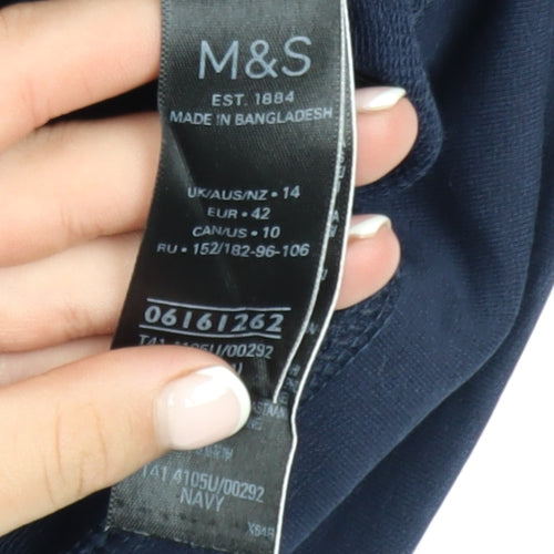 Marks and Spencer Men’s Blue Regular Fit Cotton Sweatshirt Size L