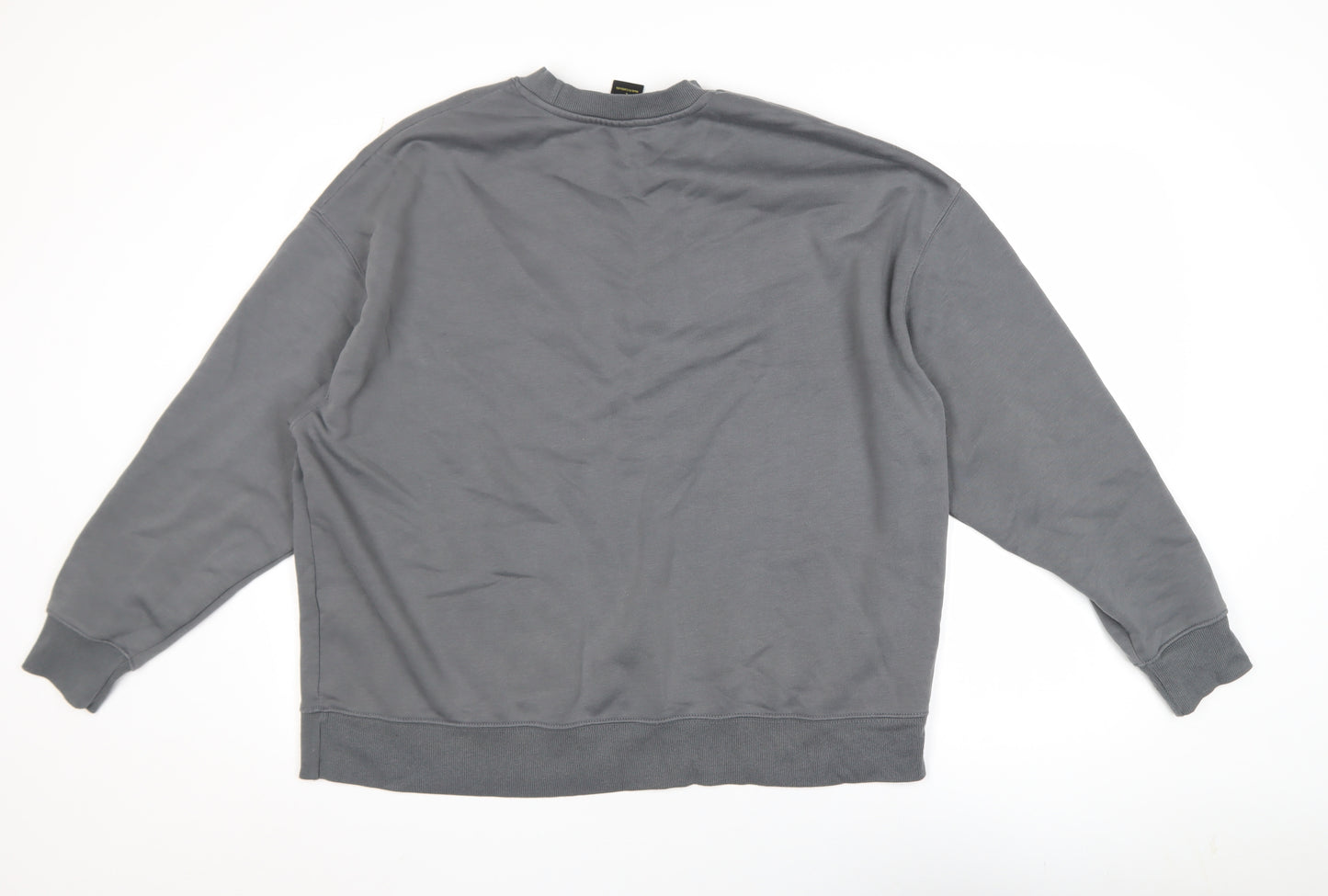Nirvana Grey Graphic Pullover Sweatshirt Women L Cotton Blend