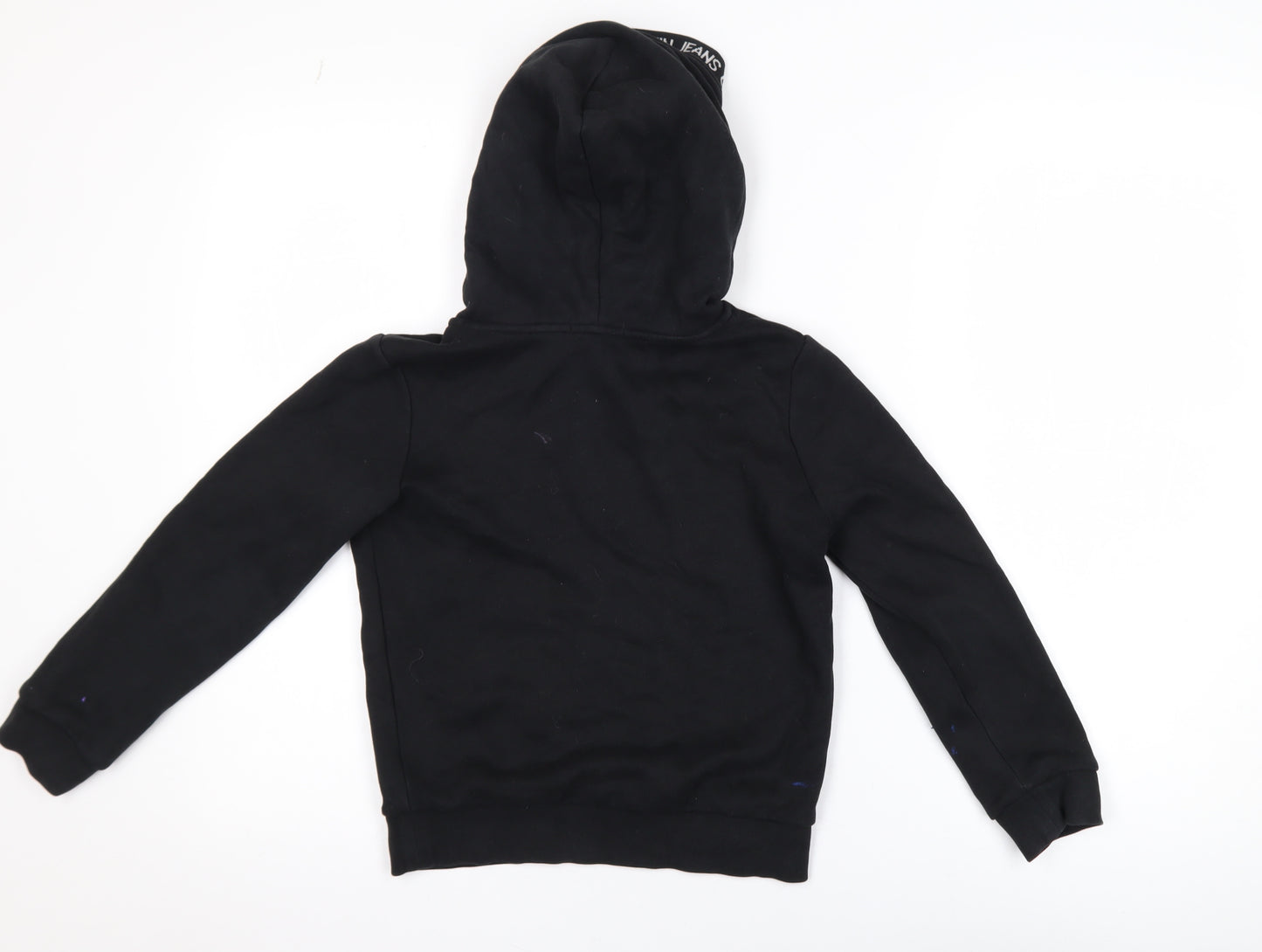 Calvin Klein Jeans Boys Black Pullover Hoodie 8 Years Cotton Blend