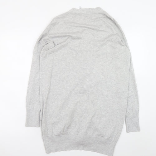 Capsule Womens Grey Long Sleeve Cardigan Size 12/14 Viscose Knit