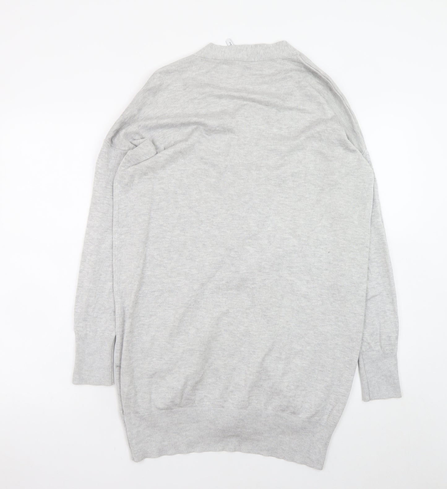 Capsule Womens Grey Long Sleeve Cardigan Size 12/14 Viscose Knit