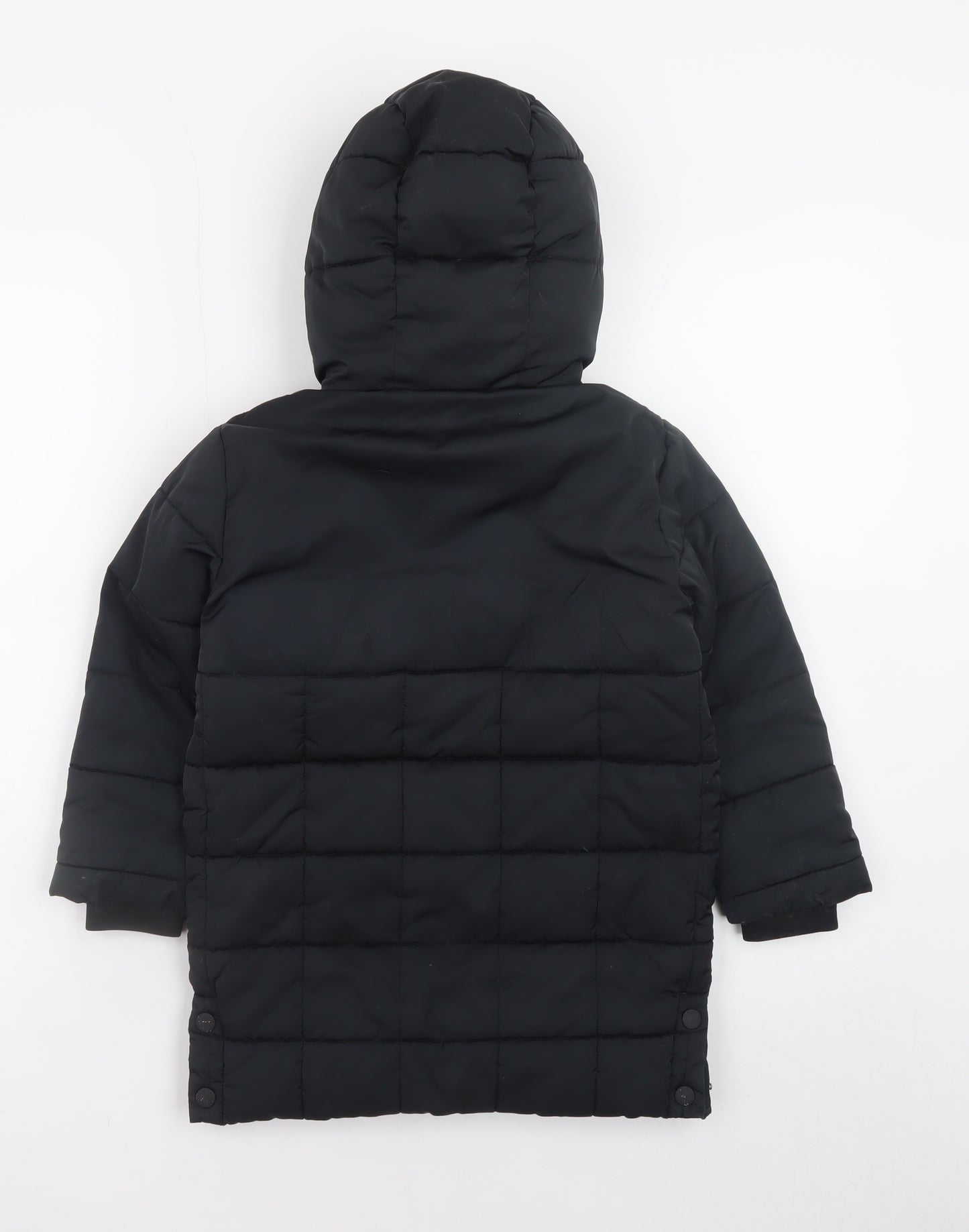 Ted Baker Boys Black Hooded Puffer Coat 4 Years - Lined Winter Jacket