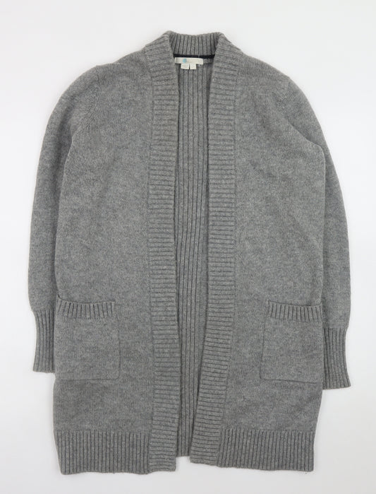 Boden Women's Grey Wool Blend Long Cardigan Size S