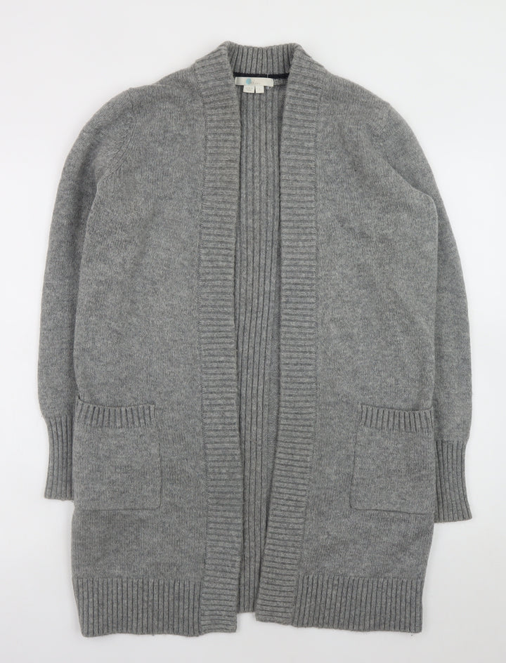 Boden Women's Grey Wool Blend Long Cardigan Size S