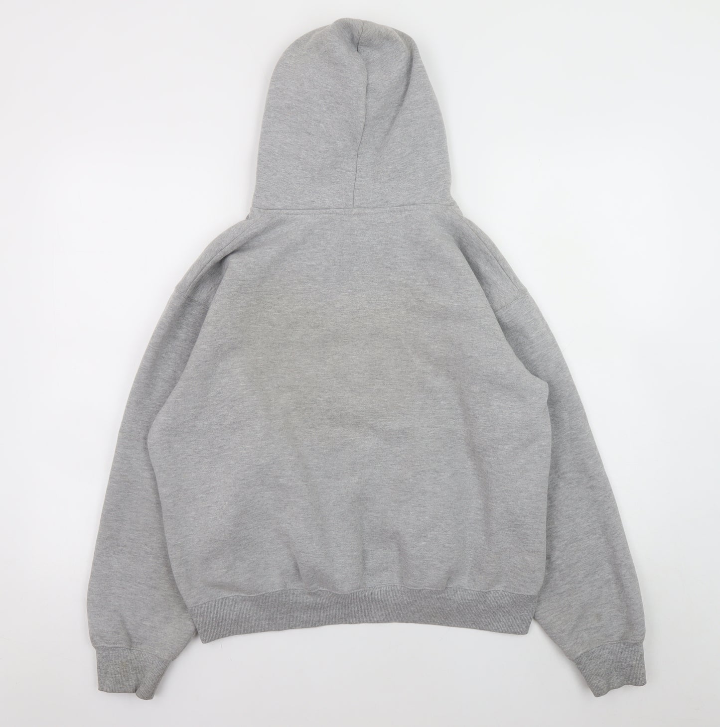 FDNY Men's Grey Pullover Hoodie Size S Embroidered Logo Sweatshirt