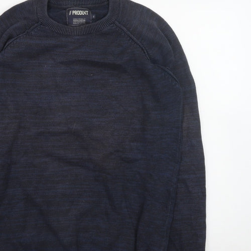 PRODUKT Men's Blue XL Crew Neck Pullover Jumper