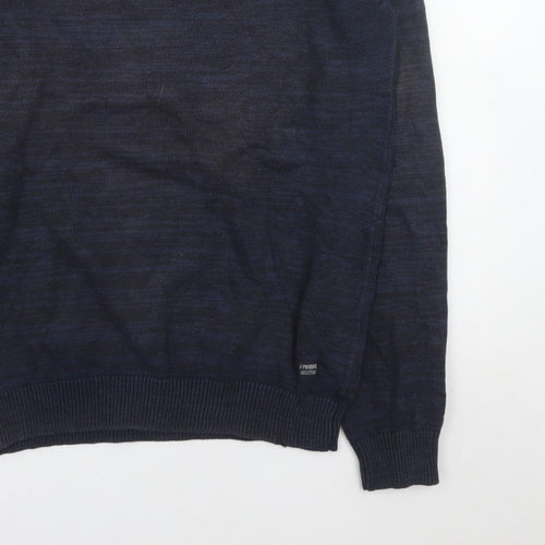 PRODUKT Men's Blue XL Crew Neck Pullover Jumper