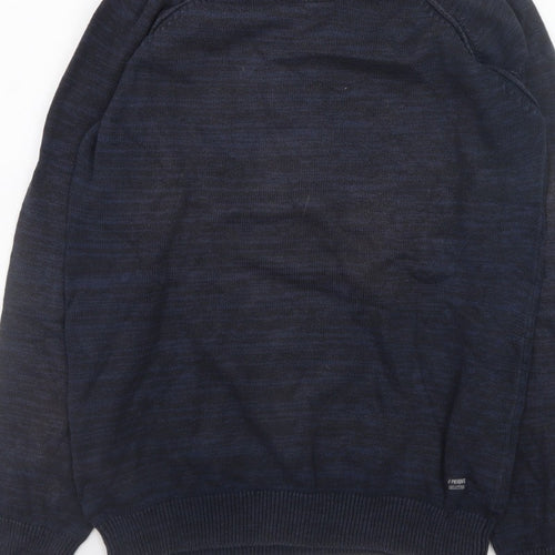 PRODUKT Men's Blue XL Crew Neck Pullover Jumper