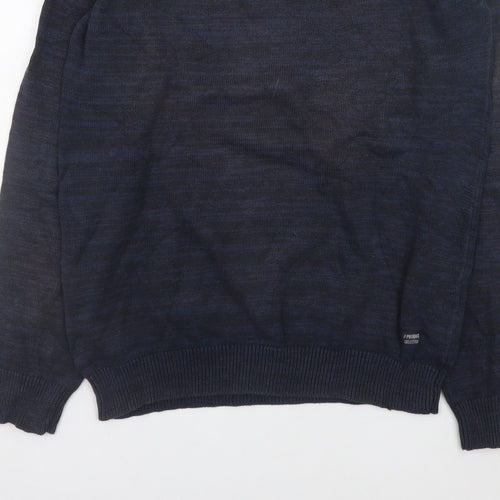 PRODUKT Men's Blue XL Crew Neck Pullover Jumper