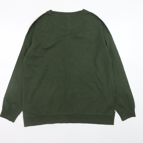 Next Men’s Green Graphic Print Cotton Sweatshirt Size L