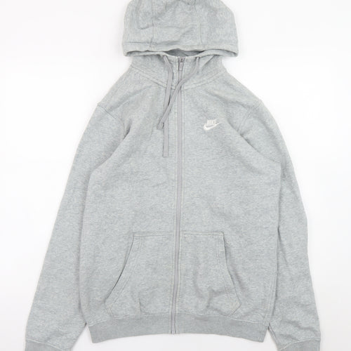 Nike Men's Grey Full Zip Hoodie Size S Regular Fit