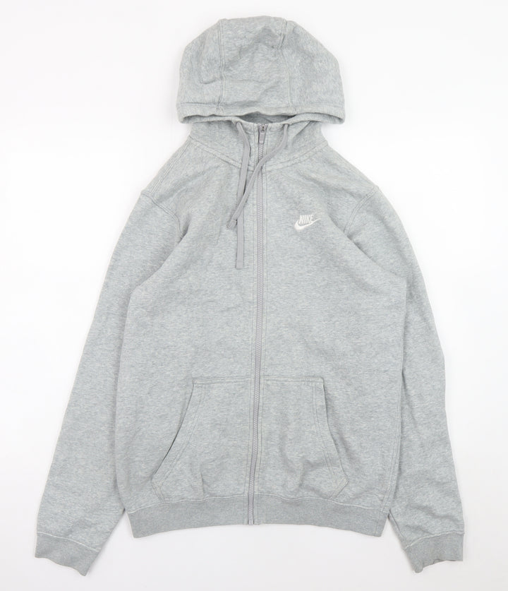 Nike Men's Grey Full Zip Hoodie Size S Regular Fit