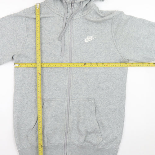 Nike Men's Grey Full Zip Hoodie Size S Regular Fit