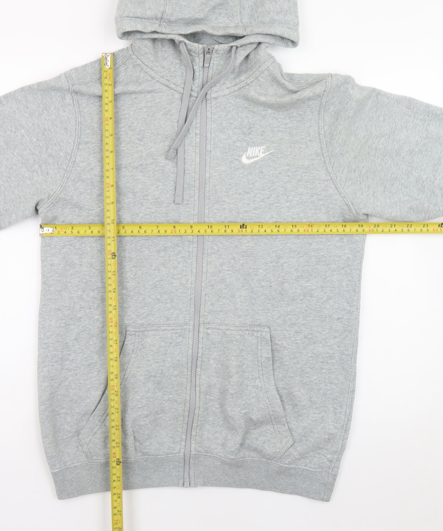 Nike Men's Grey Full Zip Hoodie Size S Regular Fit