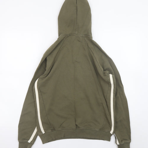 Religion Men’s Green Small Half Zip Hoodie with Logo
