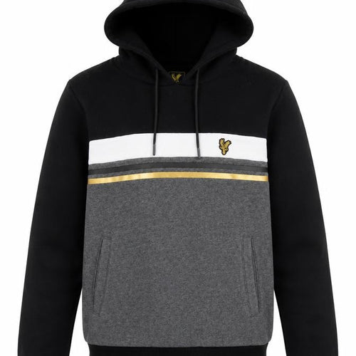 Crystal Palace Men’s Black Grey Gold Pullover Hoodie S Football Style