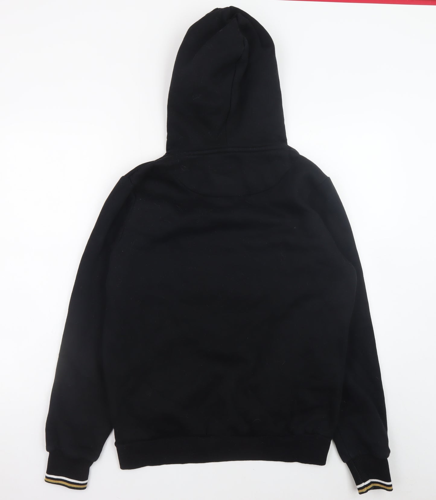 Crystal Palace Men’s Black Grey Gold Pullover Hoodie S Football Style