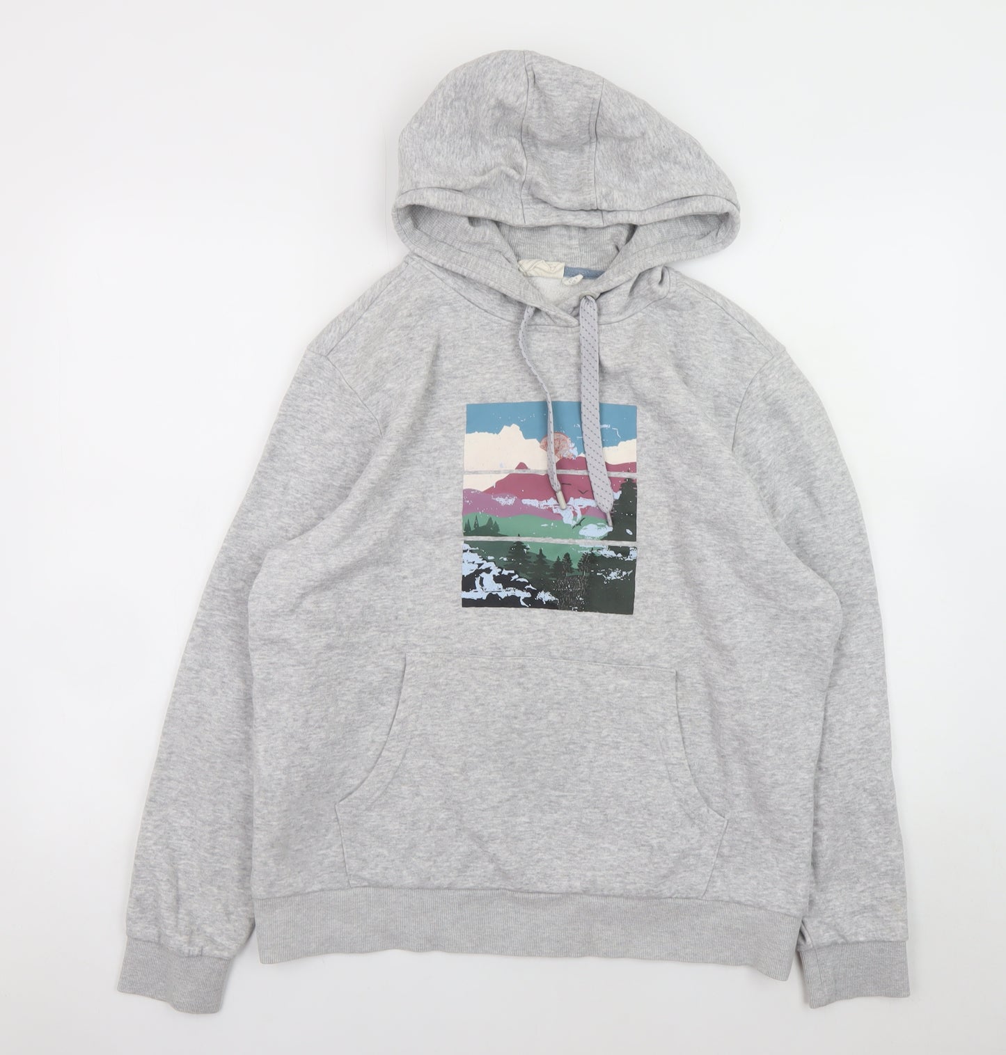 Mountain Warehouse Women’s Grey Hooded Pullover Sweatshirt UK 12