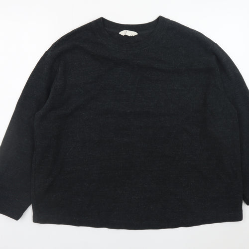 Marks and Spencer Women’s Black Cotton Pullover Jumper Size 18