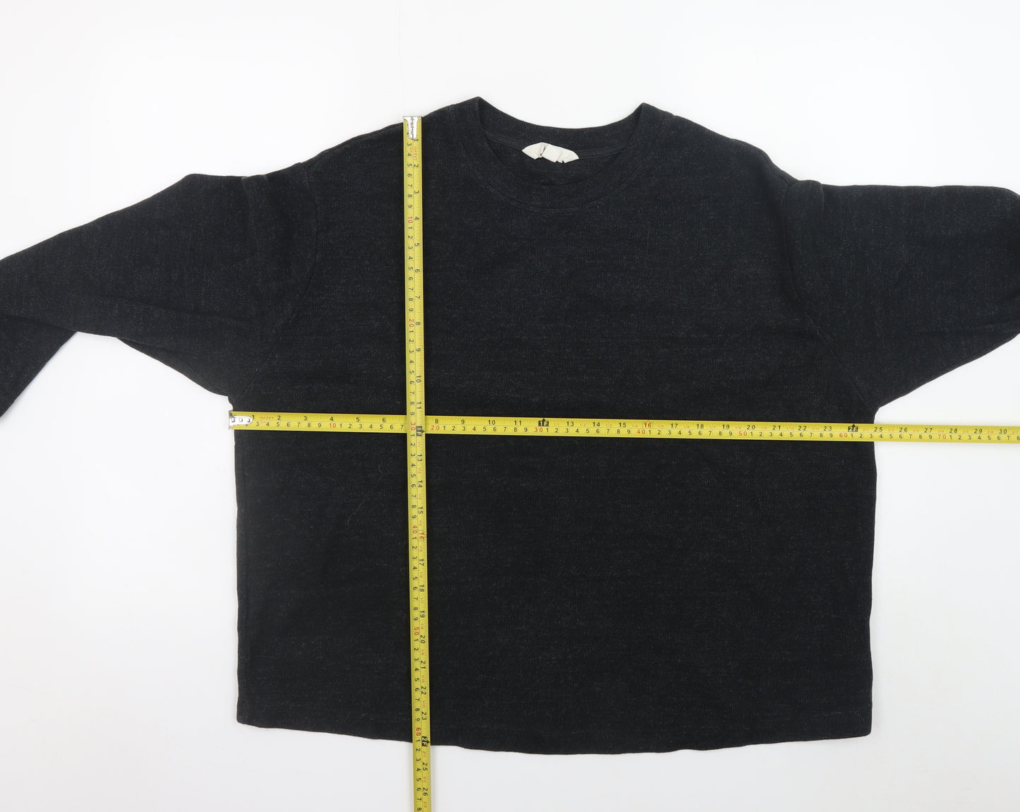 Marks and Spencer Women’s Black Cotton Pullover Jumper Size 18