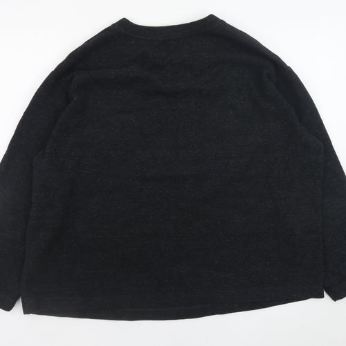 Marks and Spencer Women’s Black Cotton Pullover Jumper Size 18
