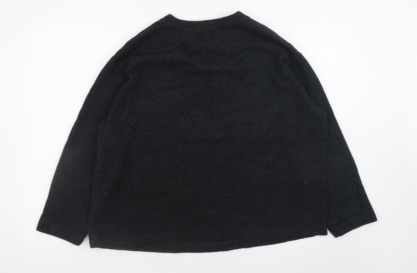 Marks and Spencer Women’s Black Cotton Pullover Jumper Size 18