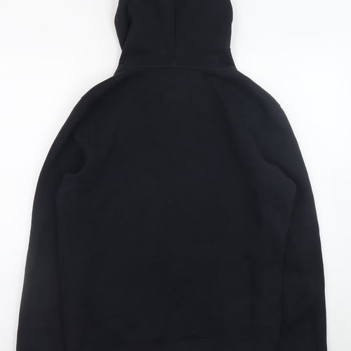 Hollister Men's Black Pullover Hoodie S Fleece Regular Fit Logo