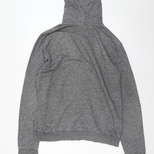 H&M Divided Mens Grey Full Zip Hoodie L Regular Fit