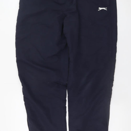 Slazenger Women’s Navy Blue L Jogger Sweatpants with Ankle Zip