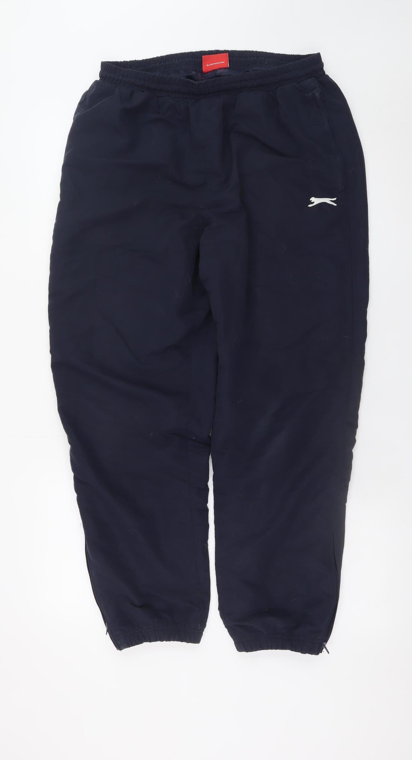 Slazenger Women’s Navy Blue L Jogger Sweatpants with Ankle Zip