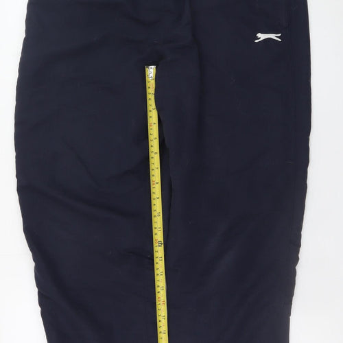 Slazenger Women’s Navy Blue L Jogger Sweatpants with Ankle Zip